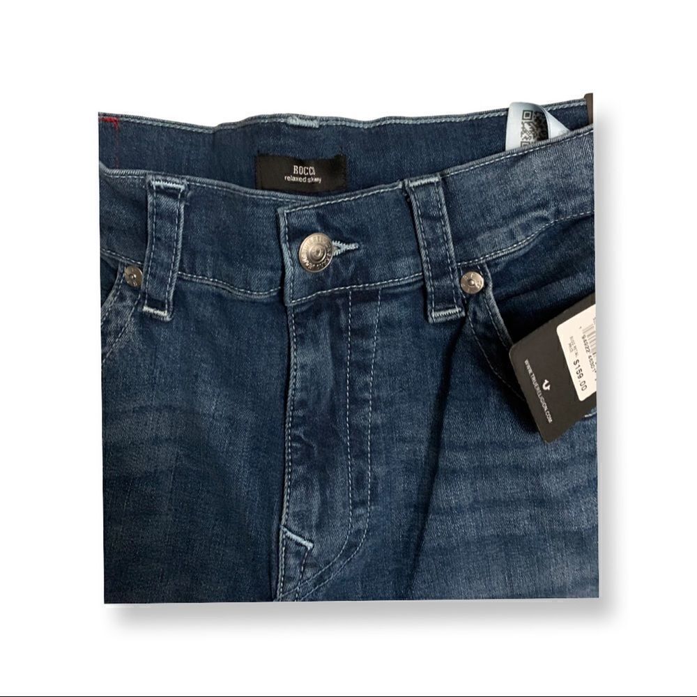 True Religion Rocco Relaxed Skinny Flap Denim Jeans    - Picture 5 of 14